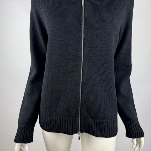 Amina Rubinacci Italy Full Zip Cardigan Women 48‎ US 8 EUC Long Sleeve Collared - Picture 7 of 11